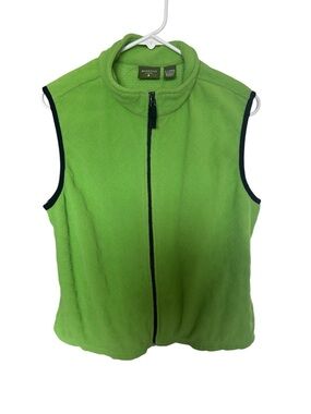 Mountain Lake Bright Green Fleece Vest. Size XL
